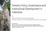 Forest Governance Development in Indonesia