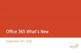 vOffice365 - September 2016 - Noel Feliciano - What's New in Office 365