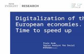 Digitalization of the European economies. Time to speed up