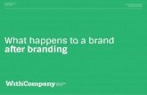 What happens to a brand after branding