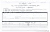 Candidate Application and Background check sheet