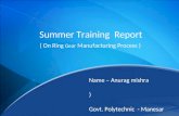 Summer training project report anurag