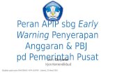 4. Peran APIP sbg Early Warning Penyerapan Anggaran & PBJ ...