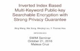 Inverted Index Based Multi-Keyword Public-key Searchable Encryption with Strong Privacy Guarantee
