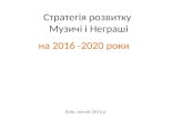 Стратегія розвитку Музичі і Неграші на 2016-2020 роки
