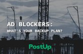 Ad Blockers: What's your backup plan?