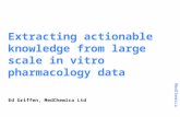Extracting actionable knowledge from large scale in vitro pharmacology data
