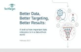 Better Data, Better Targeting, Better Results