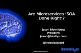 Are microservices 'soa done right'?