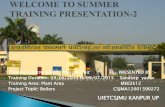 Welcome to summer training presentation 2 (1)