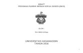Draft Pedoman Rubrik BKD Unhas 2016