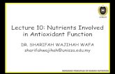 Lecture 10 nutrients involved in antioxidant function