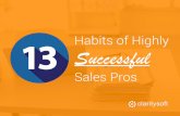 13 Habits of Highly Successful Salespeople