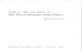 Guide to a Microfilm Edition of The Henry Hastings Sibley Papers at ...