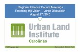 ULI, Financing the Vision, 08-27-15