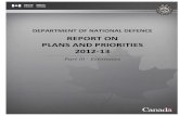 REPORT ON PLANS AND PRIORITIES 2012 13 - tbs