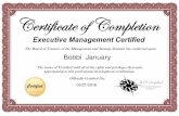 Executive Management Certificate