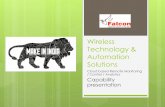 Capability presentation_Wireless Energy management