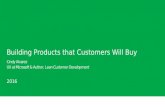 Building Products Customers Will Buy