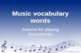 Music vocabulary words