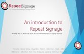 Introduction to Repeat Signage digital signage software