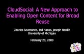 CloudSocial: A New Approach to Enabling Open Content for Broad Reuse