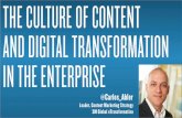 Content and Digital Transformation in the Enterprise (By: Carlos Abler, Leader Content Marketing & Strategy @ 3M) #ContentIsrael15