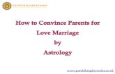 How to convince parents for love marriage by astrology