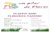 Cartel "Un Pilar de Flores" INGLÉS de Pilar de la Horadada 2012 - abril 2012