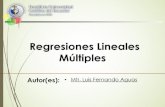 Estadistica: Regresión Lineal Múltiple
