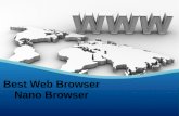 Best web browser-  Nano browser pvt ltd