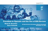 Freedom to Operate and the Use of AIA Review