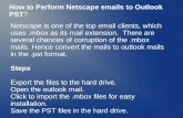 How to perform netscape emails to outlook pst