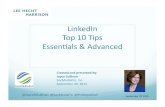 LinkedIn Top 10 Tips Presentation