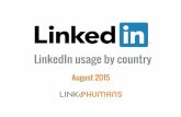 LinkedIn User Statistics August 2015
