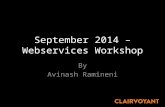Webservices Workshop -  september 2014