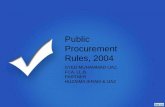 Public procurement rules 2004