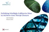 Polishing Multiple California Service Station Sites to Achieve Low Threat Closure