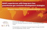 MAPS experiences with long-term low greenhouse gas emission development strategies, Harald Winkler CCXG GF September 2016 Breakout 3