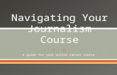 Navigating your journalism course