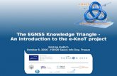 The EGNSS Knowledge Triangle -An introduction to the e-KnoT project
