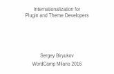 I18n for Plugin and Theme Developers, WordCamp Milano 2016