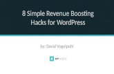 8 Revenue-Boosting WordPress Hacks