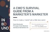 A CMO's Survival Guide from a Marketer's Marketer