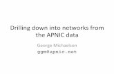 Drilling down into networks from the APNIC data