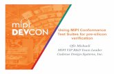 MIPI DevCon 2016: Using MIPI Conformance Test Suites for Pre-Silicon Verification