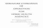 minimum standards of operation for home health agencies