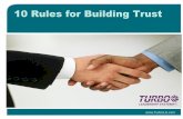 10 Rules for Building Trust