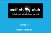 WSC Lecture - Basics of Economics