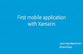 Xamarin first mobile application